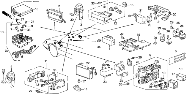 1987 Acura Integra Fuse G (45A) Diagram for 9820064500