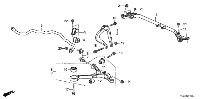 2012 Acura TSX Bolt, Flange (14X100) Diagram for 90119SFE000