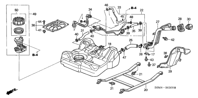 2003 Acura RSX  Cap Assembly, Floor Maintenance Hole Diagram for 74660S5A000