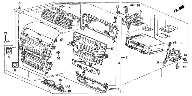 2005 Acura TSX Tuner Assembly (Panasonic) Diagram for 39175SECL01