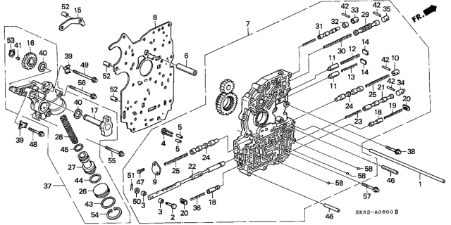 1992 Acura Integra  Ball, Steel (#7) (7/32) Diagram for 9621107000