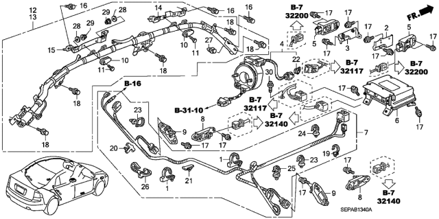2008 Acura TL  Bolt (5X12) Diagram for 78827SDBA81