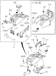 1996 Acura SLX  Nut, Console Box (5MM) Diagram for 8942172710