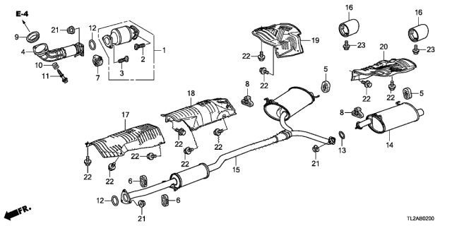 2013 Acura TSX Finisher, Exhaust Pipe (Coo) Diagram for 18310SJK305