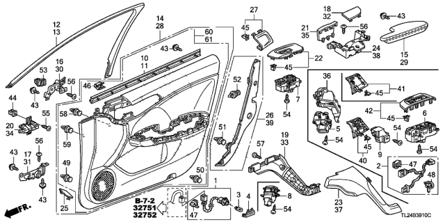 2010 Acura TSX  Lens (Coo) Diagram for 34262TL0305