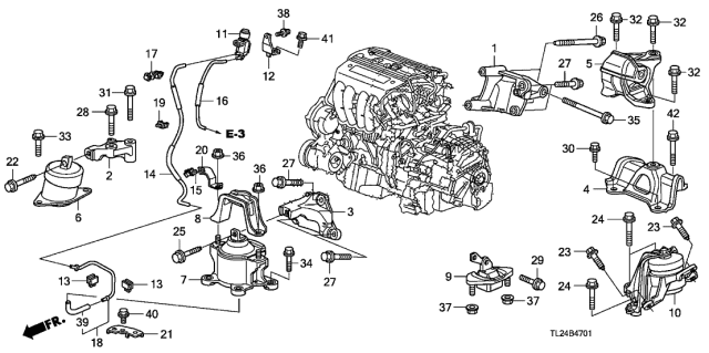 2010 Acura TSX Bolt, Flange (12X35) Diagram for 90168S5A000