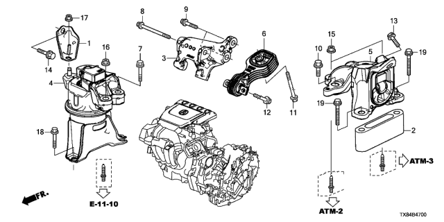 2013 Acura ILX Hybrid  Bolt, Flange (14X93) Diagram for 90165SNAA00