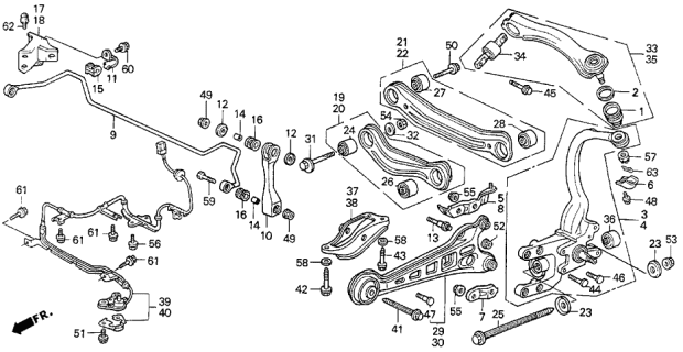 1993 Acura Vigor  Pin, Split (2.0X35) Diagram for 9420120350