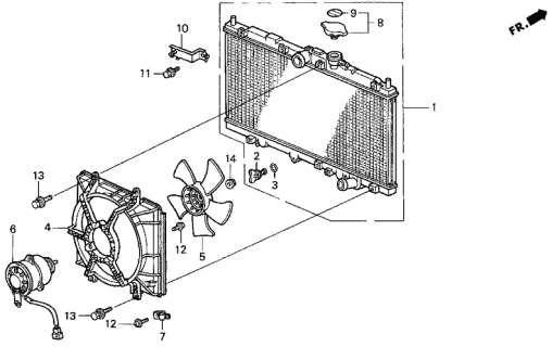 1999 Acura CL Label, Radiator Cap (Valeo) Diagram for 19046PAAA10