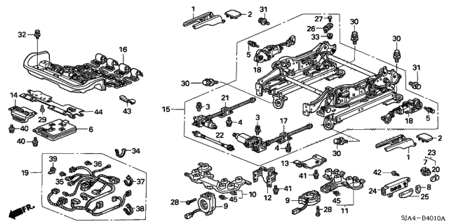 2007 Acura RL  Sensor Assembly, Seat Position Diagram for 81679SJAA01