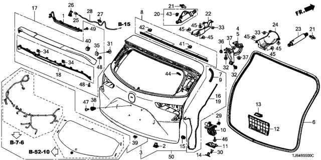 2020 Acura RDX  Nut, Paint Cutting (8MM) Diagram for 90361S3C003