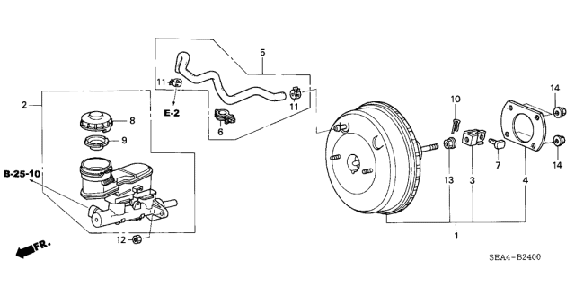 2005 Acura TSX  Nut, Hex. (8MM) Diagram for 90301SDC013