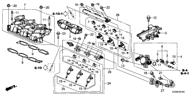 2018 Acura MDX  Pump Assembly, Fuel High Pressure Diagram for 167905J6305