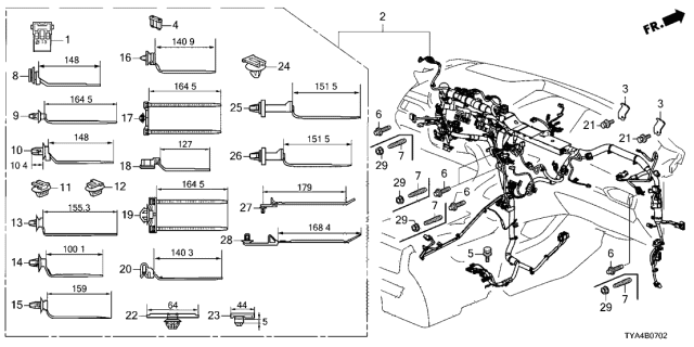 2022 Acura MDX  BOLT, GROUND (6X20) Diagram for 90137TVAA01