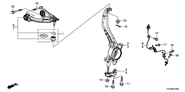 2014 Acura RLX  Bolt, Flange (14X66) Diagram for 90177TY2A00