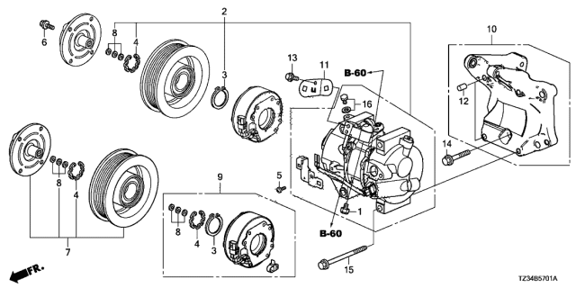 2018 Acura TLX  Pin, Dowel (10X25) Diagram for 907025J6A01