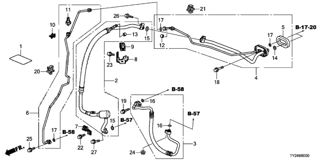 2018 Acura RLX Bolt, Flange (6X25) Diagram for 90131SHJA00