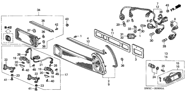 2004 Acura NSX  Screw, Pan (5X8) Diagram for 93500050080H