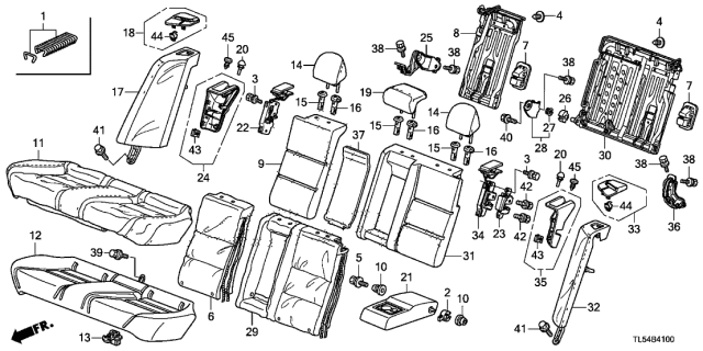 2014 Acura TSX  Screw 6X18 Diagram for 81123SMAJ51