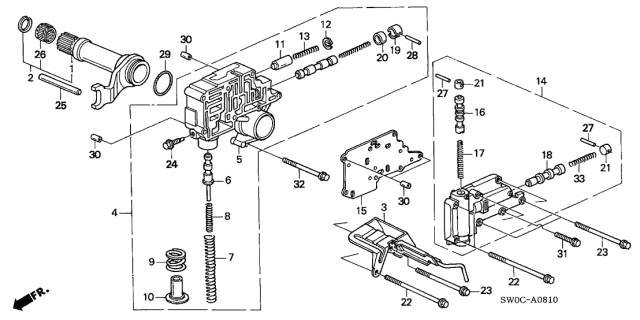 2004 Acura NSX  O-Ring (32.5X1.8) (Arai) Diagram for 91316PY4003