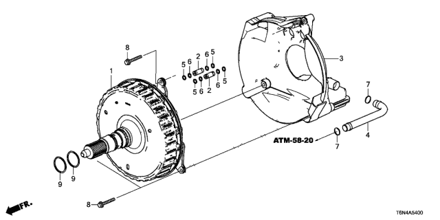 2021 Acura NSX Ring Seal (40MM) Diagram for 48815RJC003