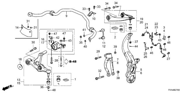 2022 Acura MDX  Nut, Self-Lock (16MM) Diagram for 90381STXA01