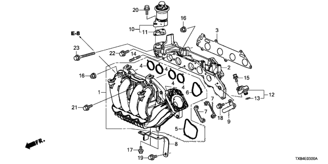 2013 Acura ILX Hybrid  Bolt, Flange (8X100) Diagram for 957010810008