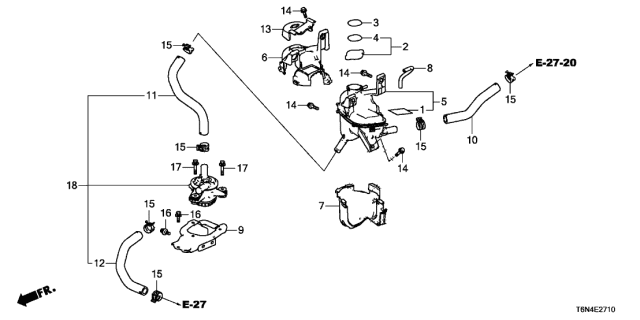 2021 Acura NSX Cap Diagram for 1J04558GA01