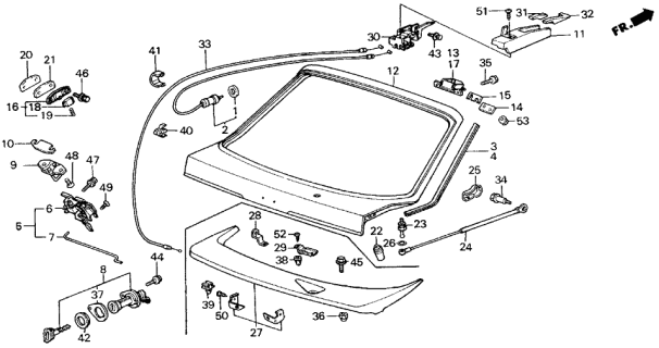 1987 Acura Integra Screw, Flat (6X16) Diagram for 93600060160A