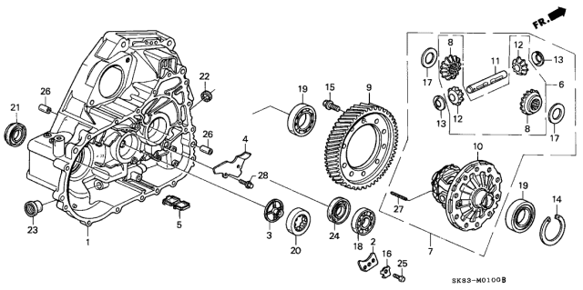 1990 Acura Integra  Shim A (80MM) (1.0) Diagram for 41441PL3B00