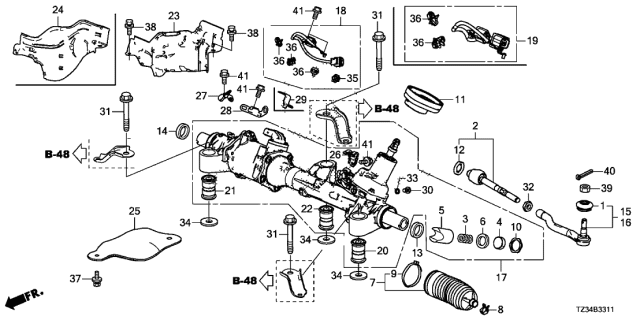 2020 Acura TLX  Washer, Disk Diagram for 53418S5A003
