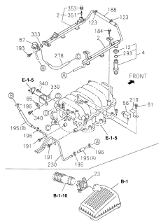 1998 Acura SLX  Hose, Rubber Fuel Diagram for 0015583000