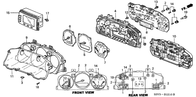 2003 Acura MDX Socket Assembly, Bulb (14V 3W) Diagram for 35505SJ4003