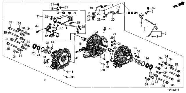 2021 Acura NSX  Tube Assembly, Differential Breather Diagram for 4113058JA00