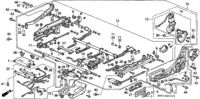 1993 Acura Legend Bolt B Diagram for 90125SP0003