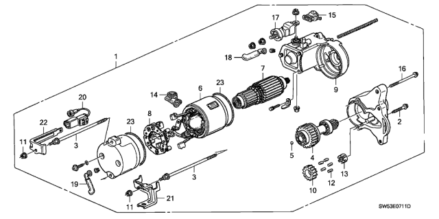 1997 Acura TL Cover, Terminal Diagram for 31235P0A003