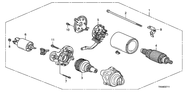 2010 Acura TL  Bolt, Setting Diagram for 31202RKB004