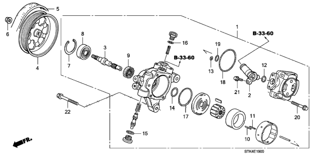 2012 Acura RDX Seal, Rubber Diagram for 91343PNC003