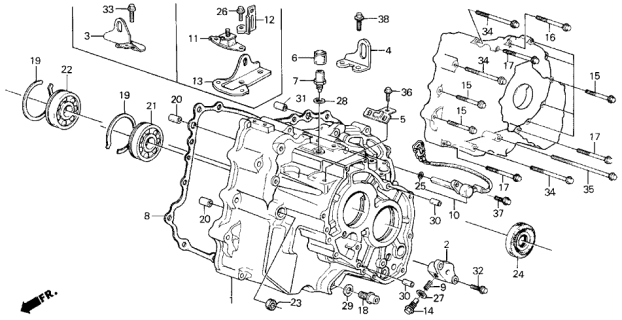 1989 Acura Legend Oil Seal (40X56X9) (Nok) Diagram for 91201P6R003