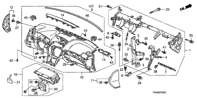 2009 Acura TL  Bolt-Washer (6X16) Diagram for 90178STX003