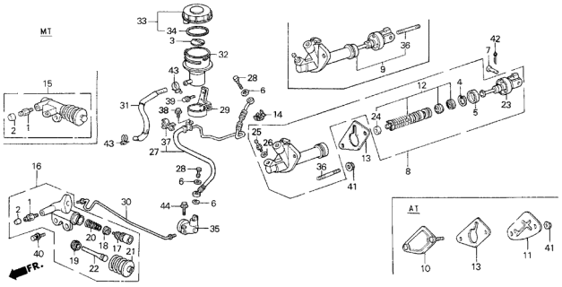 1989 Acura Legend  Screw, Bleeder Diagram for 43352567000