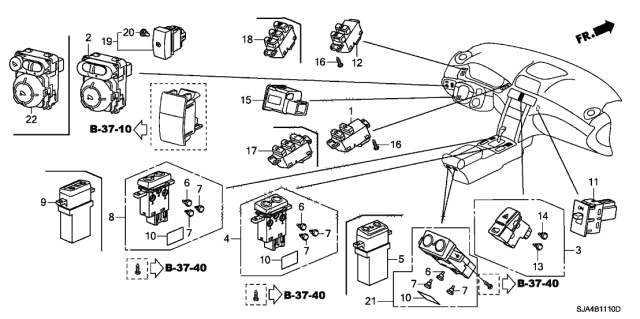 2012 Acura RL Bulb A, A (14V 80MA) Diagram for 35603SJAA01