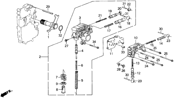 1987 Acura Legend  O-Ring (31X1.7) (Arai) Diagram for 91316PF4003
