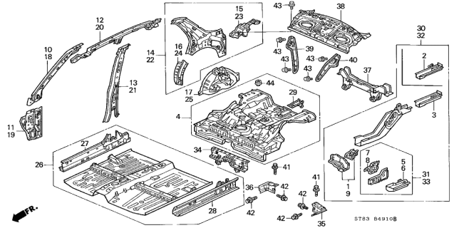 2001 Acura Integra  Plug, Blind (18MM) Diagram for 9555018000