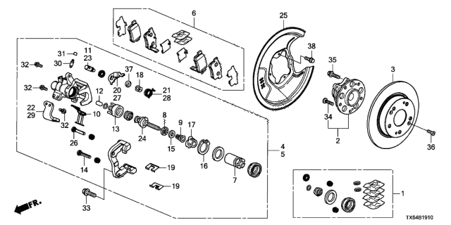 2013 Acura ILX  Bolt, Wheel (Thai Meira) Diagram for 90113S5H005