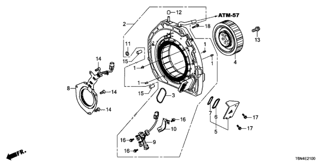 2018 Acura NSX Pin, Dowel (14X28) Diagram for 90701RW0000