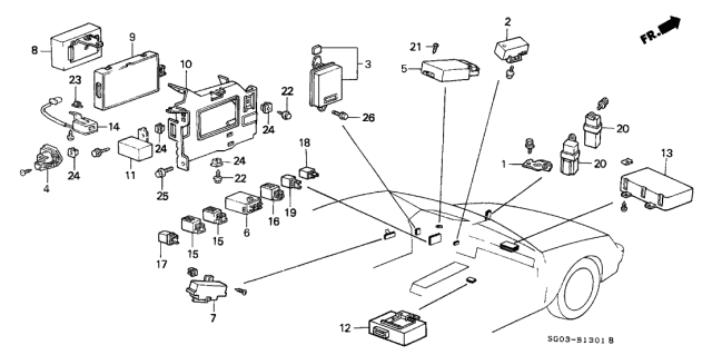 1987 Acura Legend Screw-Washer (4X12) Diagram for 938930401208