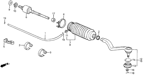 1986 Acura Legend  Nut, Castle (10MM) Diagram for 90320601000