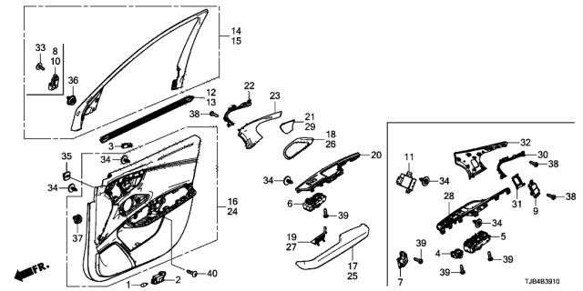 2019 Acura RDX Light Assembly, Ambient Diagram for 34750TJBA01