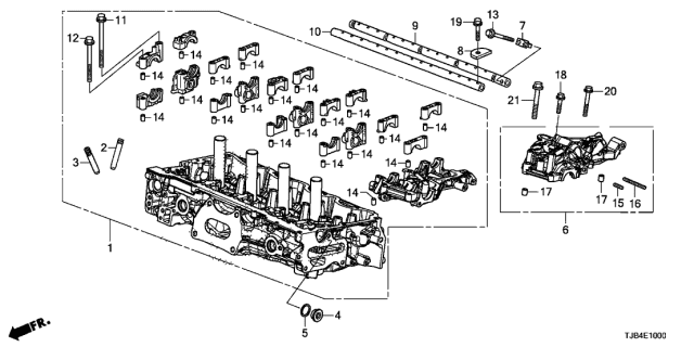 2019 Acura RDX  Bolt, Sealing (20MM) Diagram for 12208PR3000
